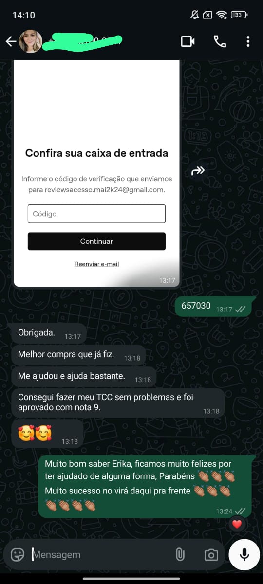Feedback de profissional 1