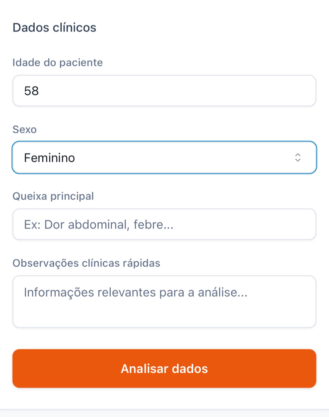 Contexto clínico no CLINIX